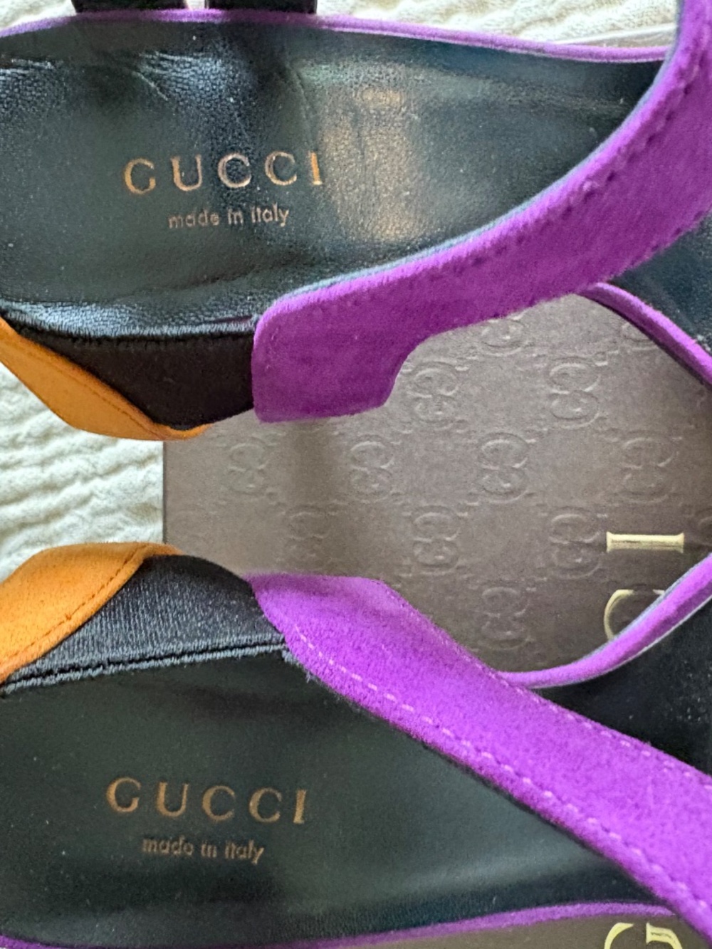 Gucci Color block Metallic Heels - Picture 3 of 8
